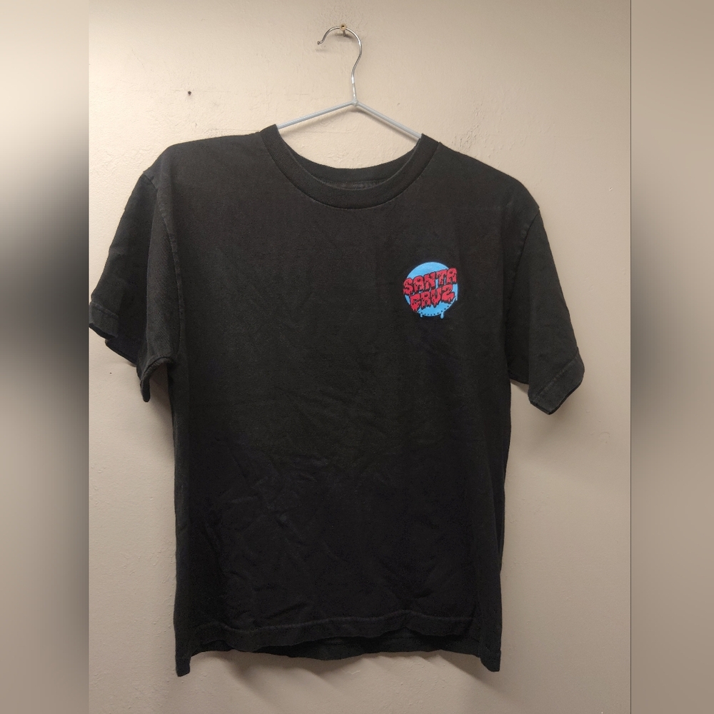VTG Santa Cruz skateboard co screaming hand t-shirt black men's medium
